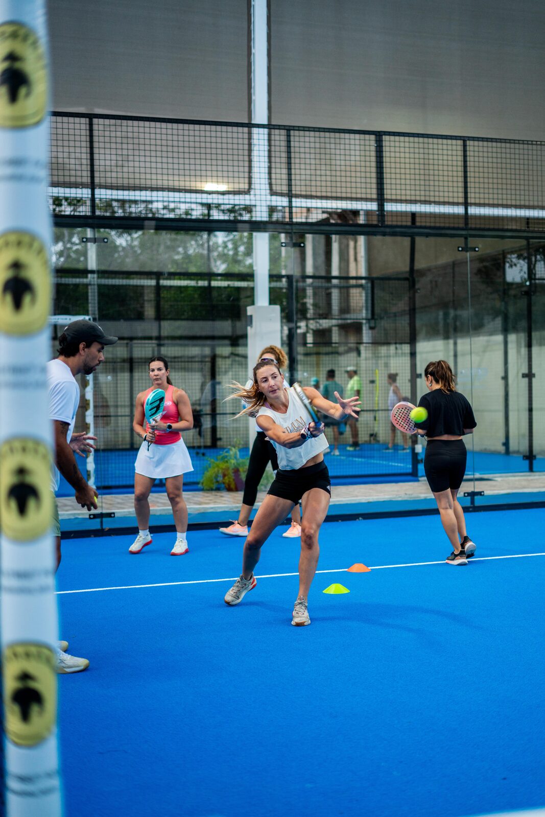Training drills with the coaching team